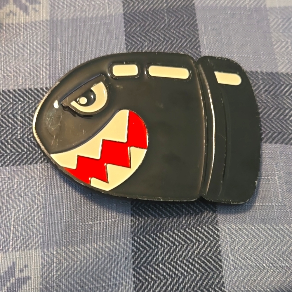 Bullet Bill belt buckle